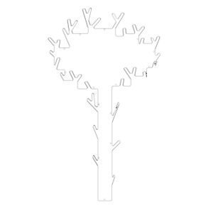 Maze Tree Hanger Ripustin Valkoinen