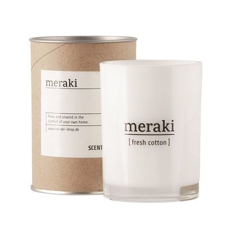 Meraki Tuoksukynttilä 12 Tuntia Fresh Cotton