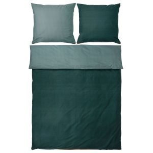 Mette Ditmer Shades Pussilakanasetti Pine Green 220x200 Cm