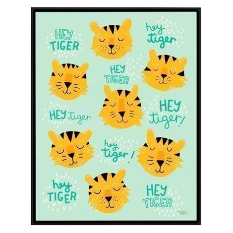 Michelle Carlslund Illustration Juliste Iso Hey Tiger