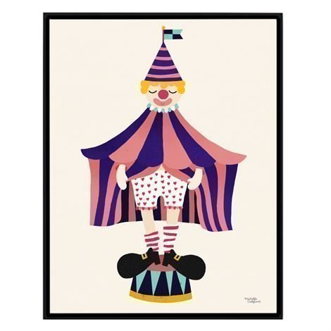 Michelle Carlslund Illustration Juliste Iso The clown