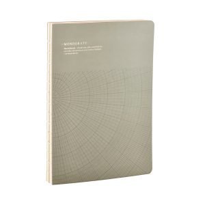 Monograph Geometric Muistiinpanokirja L Harmaa / Vihreä