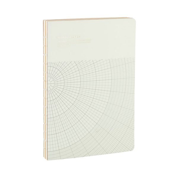 Monograph Geometric Muistiinpanokirja L Vaaleanharmaa