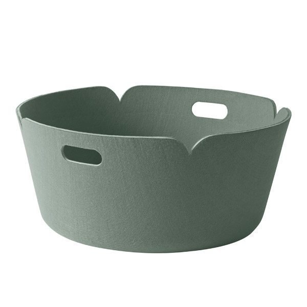 Muuto Restore Pyöreä Säilytyskori Dusty Green