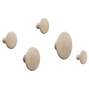 Muuto The Dots Ripustin Tammi 5-Pakkaus