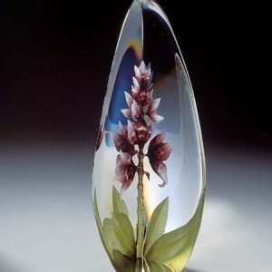 Målerås Glasbruk Floral Fantasy Orchid Punainen