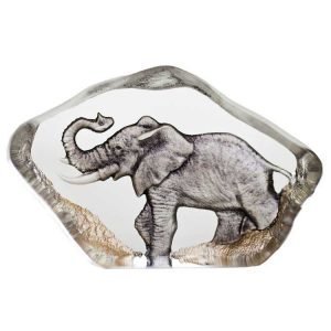 Målerås Glasbruk Safari Miniatyyri Elefantti