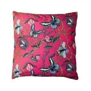 Nadja Wedin Design Bugs & Butterflies Tyynynpäällinen Cerise 48x48 Cm