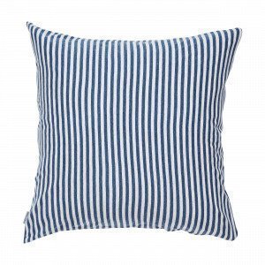 Navy Stories Stripe Pillow Case Tyynyliina Mariininsininen 65x65 Cm