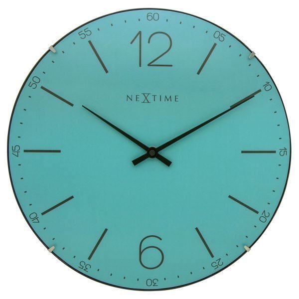 Nextime Index Dome Seinäkello Turkoosi