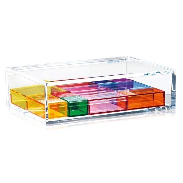 Nomess Copenhagen Clear Jewellery Box Korurasia Multi