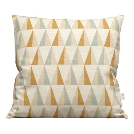 Nordic Nest New Harlequin Tyynynpäällinen Spicy Mustard Keltainen-Harmaa