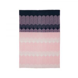 Normann Copenhagen Ekko Huopa Navy / Rose 130x180 Cm