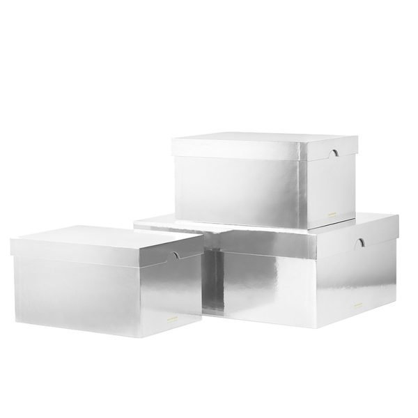 Normann Copenhagen Metallic Laatikot Hopea 3 Kpl