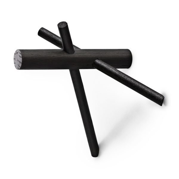 Normann Copenhagen Sticks Koukku Musta 2 Kpl