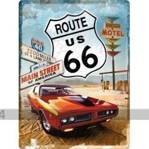 Nostalgic Art Retro Metallijuliste Route 66 Gas Up 30x40 Cm