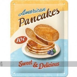 Nostalgic Art Retrotyylinen Metallijuliste American Pancakes 15x20 Cm