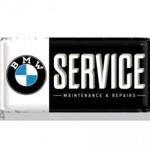 Nostalgic Art Retrotyylinen Metallijuliste Bmw Service 25x50 Cm