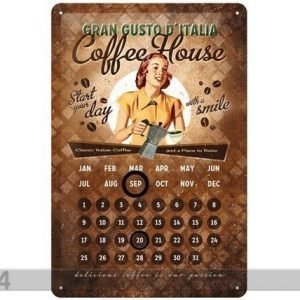 Nostalgic Art Retrotyylinen Metallijuliste Coffee House 20x30 Cm