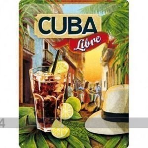 Nostalgic Art Retrotyylinen Metallijuliste Cuba Libre 30x40 Cm