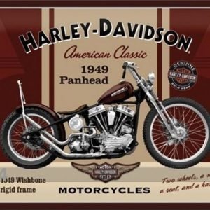 Nostalgic Art Retrotyylinen Metallijuliste Harley_davison Panhead 30x40 Cm