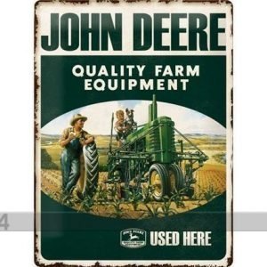 Nostalgic Art Retrotyylinen Metallijuliste John Deere Farm Equipment 30x40 Cm