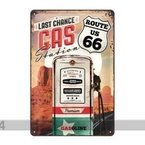 Nostalgic Art Retrotyylinen Metallijuliste Route 66 Last Chance Ga Station 20x30 Cm