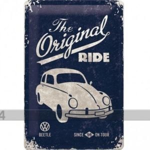 Nostalgic Art Retrotyylinen Metallijuliste Vw Beetle The Original Ride 20x30 Cm