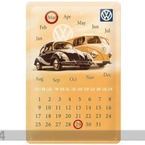 Nostalgic Art Retrotyylinen Metallijuliste Vw Der Volkswagen 20x30 Cm