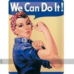 Nostalgic Art Retrotyylinen Metallijuliste We Can Do It! 15x20 Cm