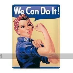 Nostalgic Art Retrotyylinen Metallijuliste We Can Do It! 30x40 Cm