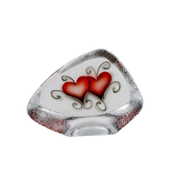 Nybro Crystal Block Heart