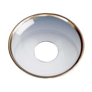 Nybro Crystal Kynttilämansetti Kultareunalla