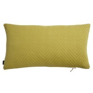 Oyoy Fluffy Herringbone Tyyny Bamboo Yellow 40x70 Cm