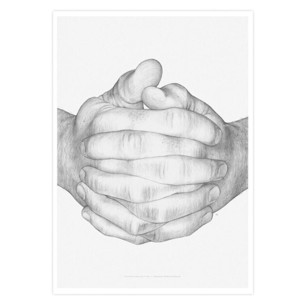 Paper Collective Folded Hands Juliste 50x70 Cm