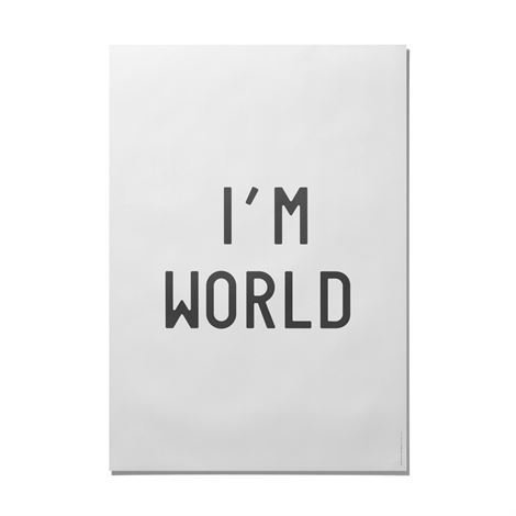 Playtype I'm World Juliste 70x100 cm