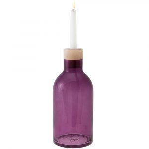 Ponpon Bottle Maljakko / Kynttilänjalka Violetti 255 Mm