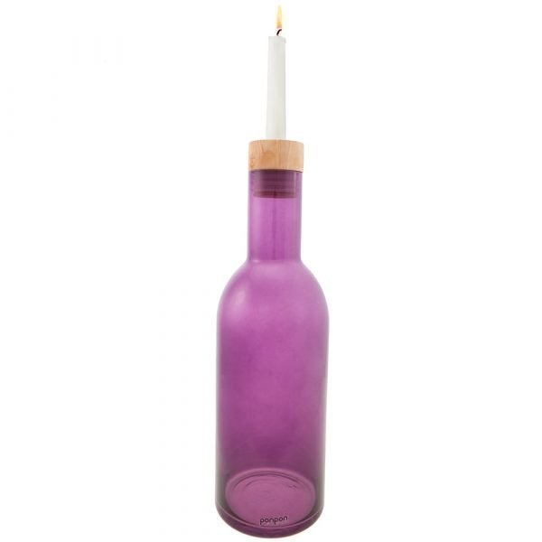 Ponpon Bottle Maljakko / Kynttilänjalka Violetti 368 Mm