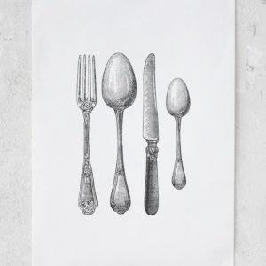 Rebel Walls Cutlery Juliste 50x70 Cm