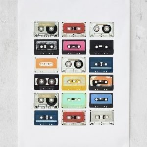 Rebel Walls Mixed Tape Juliste 50x70 Cm