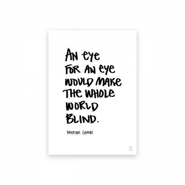 Sb Studio An Eye For An Eye Juliste 30x21 Cm