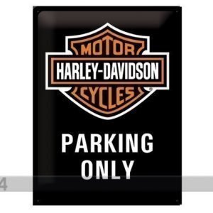 Sg Retrotyylinen Metallijuliste Harley-Davidson Parking Only 30x40 Cm