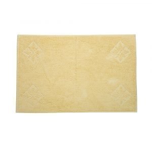 Simply Scandinavian Gotland Star Kylpyhuoneenmatto Lemon Cream 60x90 Cm