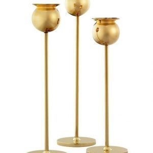 Skultuna 82 0 Tulip Candle Stick Set Of 3 Gold