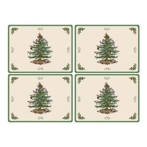 Spode Christmas Tree Pöytätabletti 40x29 Cm 4-Pakkaus