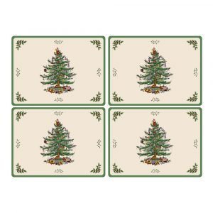 Spode Christmas Tree Pöytätabletti 40x29 Cm 4-Pakkaus