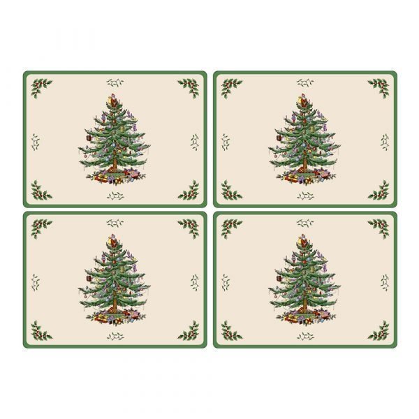 Spode Christmas Tree Pöytätabletti 40x29 Cm 4-Pakkaus
