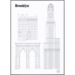 Studio Esinam Brooklyn Landmarks Juliste