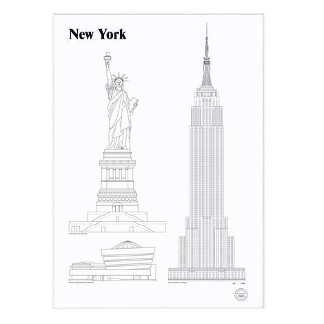 Studio Esinam Landmarks Juliste 50x70 cm New York