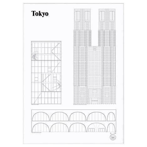 Studio Esinam Landmarks Juliste 50x70 cm Tokyo